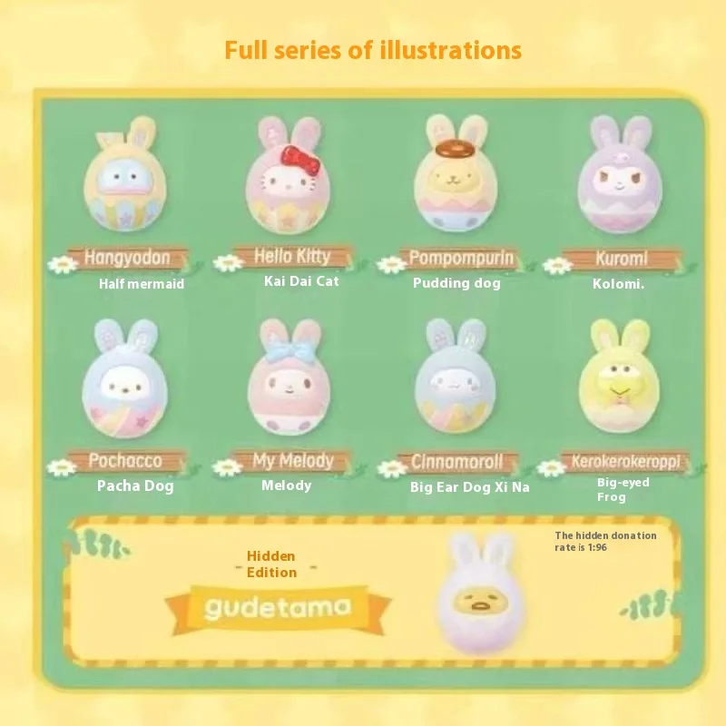 

MINISO аниме Sanrio Kawaii Rabbit необычная очаровательная серия слепая коробка фигурка куклы подарок прилив студенческий женский подарок на день рождения BFF