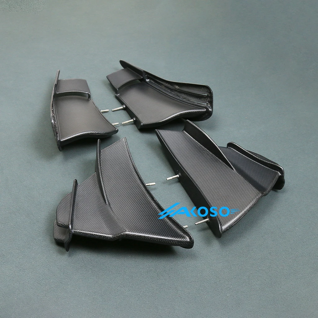 Full 3K Carbon Fiber Wing Motorcycle Body Side Winglet Fairings Kits Winglets Kit For Ducati Panigale Superleggera V4 2022-2024