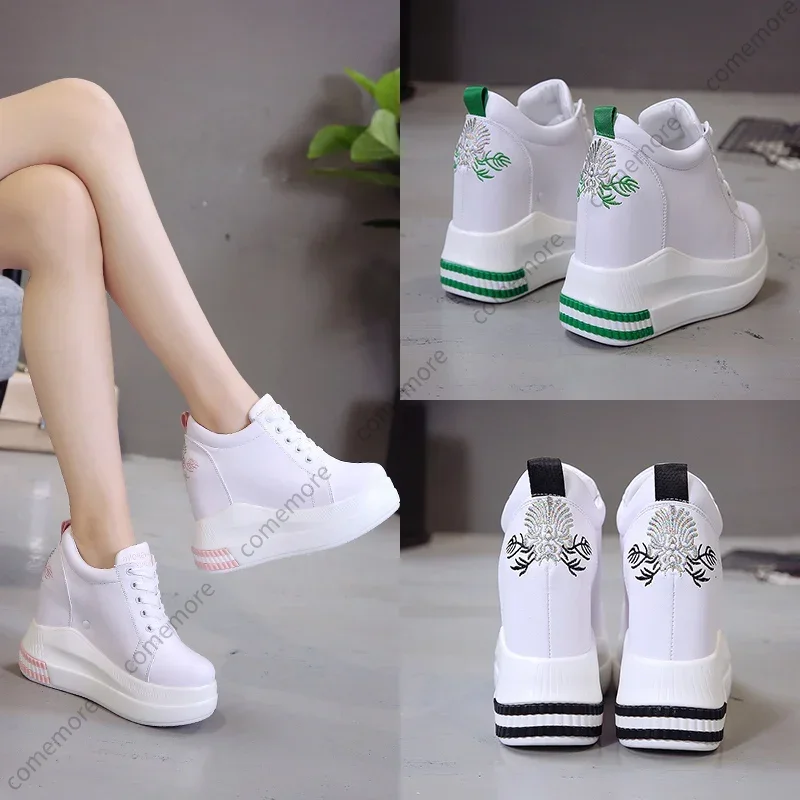 Frauen Keil Turnschuhe Sommer Mode Atmungsaktive High Heels Damen Casual Schuhe Vulkanisieren Frauen Plattform Schuh Weiblichen Frühling 2022