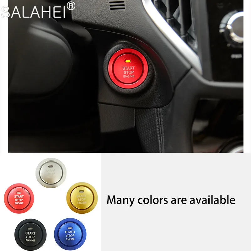 For Subaru XV Forester Outback One-click Start Decoration Stickers Car Engine Push Start Stop Button Ring Cover Cap Accessories