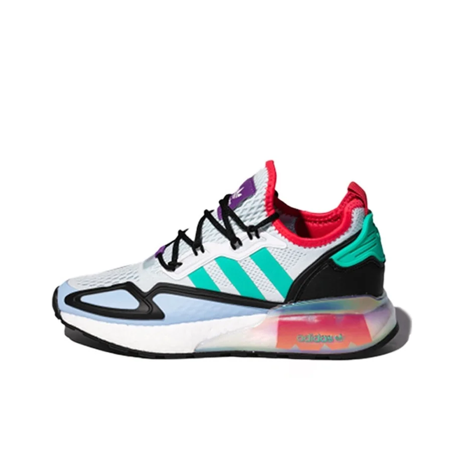 Adidas Originals ZX 2K Boost Casual Shoes Women's Low Top Purple/Green/White/Red/Black/Blue FY5385