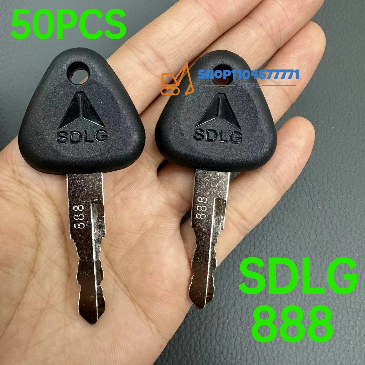50pcs For SDLG 888 Keys Excavator Key 55 60 75 80 135E 215 360F Start Key Ignition Key