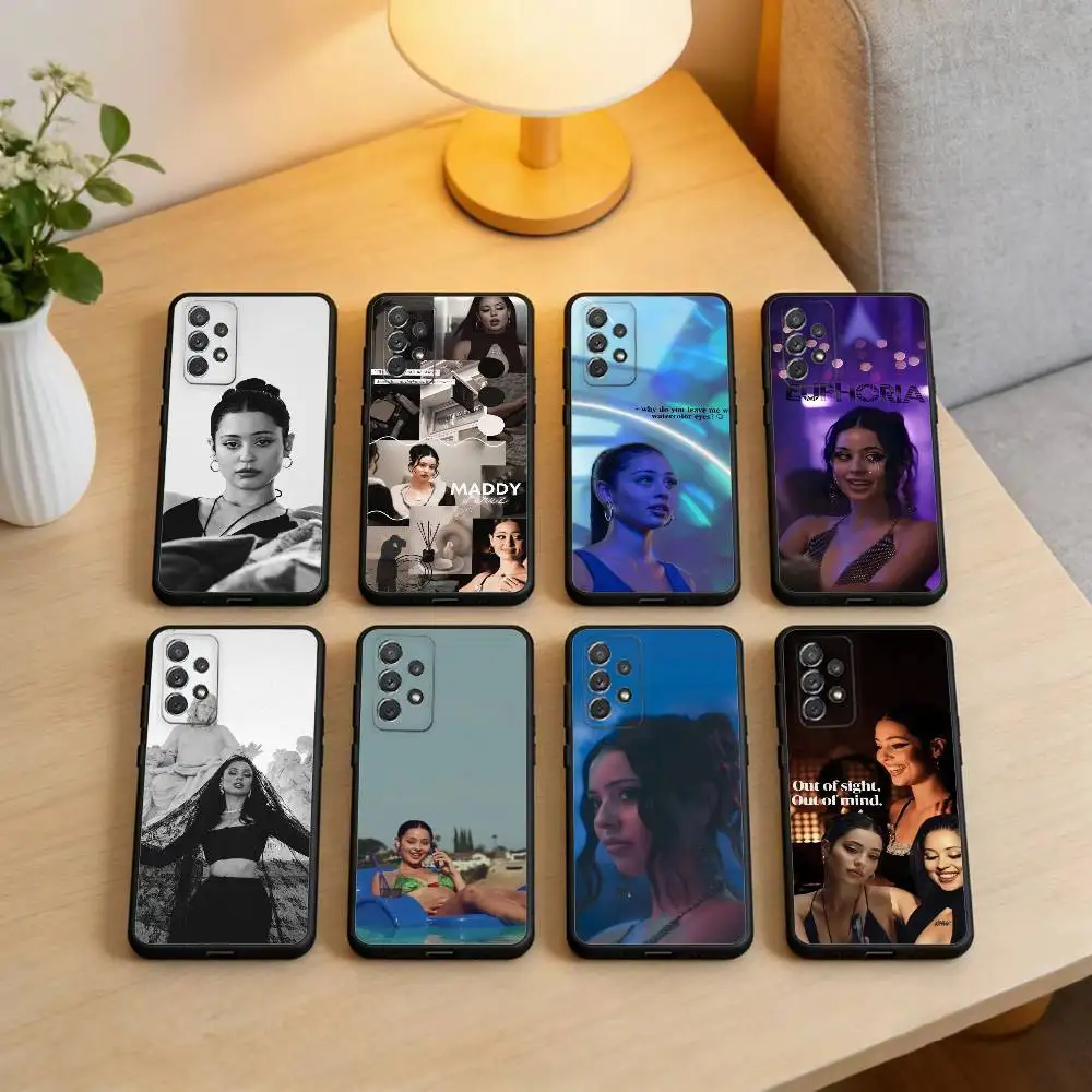 Beauty M-Maddy P-Perez Soft Silicone Black Cover Phone Case For Samsung Galaxy A73,A72,A71,A70,A53,A52,A51