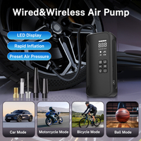 Deelife Car Air Pump Wireless/Wired for Motorcycle Bicycle Ball Electric Tire Inflator 150PSI Portable Air Compressor