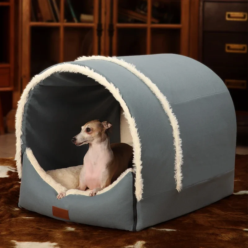 Folding Tent Puppy Indoor Dog Houses Jaula Para Perros Cradle Cage Pets Dog Houses Dry Room Soft Niche Pour Chien Dog Furniture