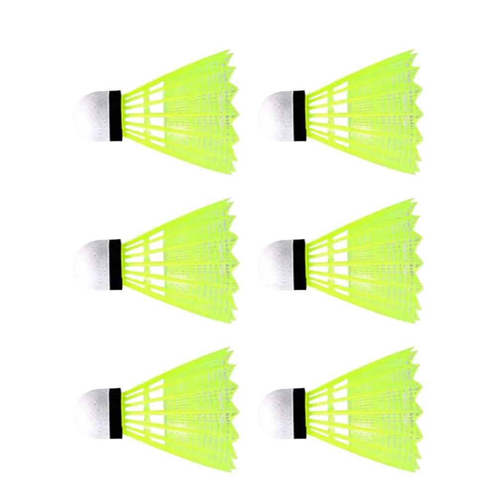 

6Pcs Shuttlecock for Badminton Outdoor Indoor Use Enhanced Strength and Bounce Reliable Performance for School Sports and Home