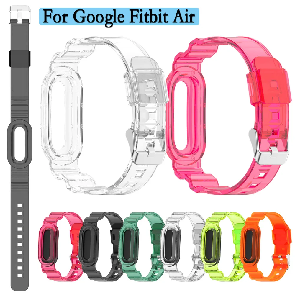 Strap For Google Fitbit Air Durable Transparent Watchband Replacements Adjustable and Easy-Wear Wristband For Google Fitbit Air