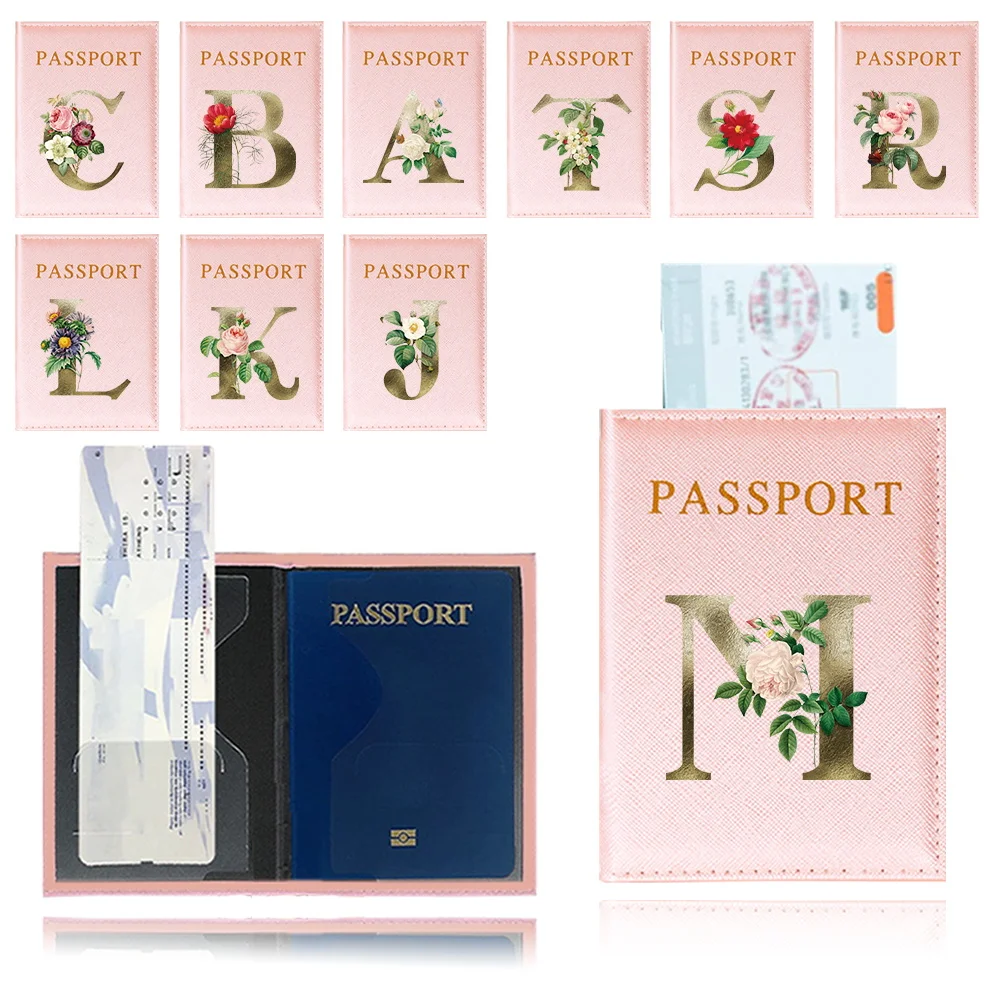 

Multi-Function ID Credit Card Protector Passport Bag Women Men RFID Vintage Business Passport Covers Holder Golden Flower Series