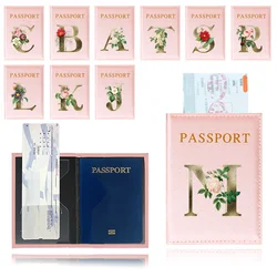 Multi-Function ID Credit Card Protector Passport Bag Women Men RFID Vintage Business Passport Covers Holder Golden Flower Series