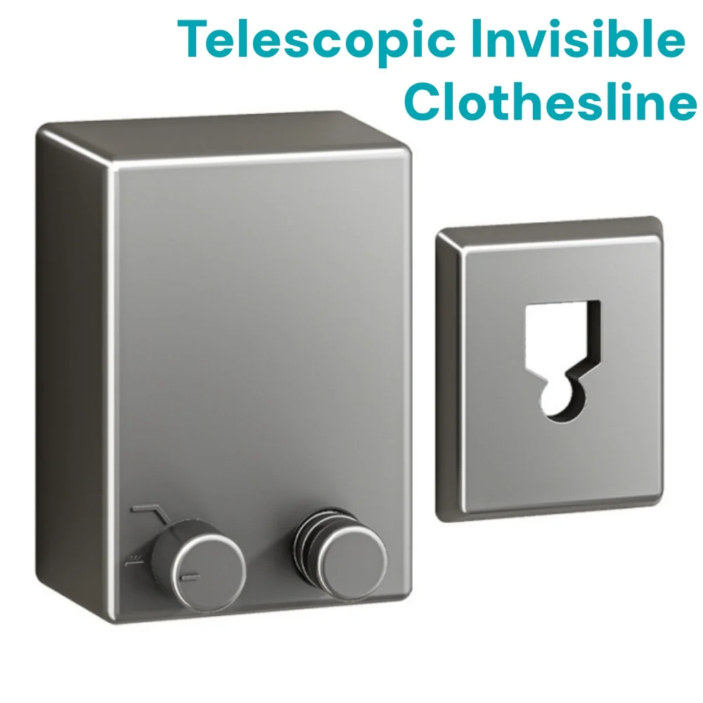 Retractable Clothesline Stainless Seel Pull-Out Clothes-Drying Machine Rope Space-Saving Clothes Drying Rack for Household