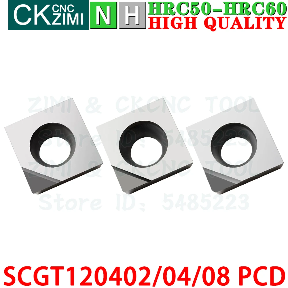 SCGT120402 PCD SCGT120404 PCD SCGT120408 PCD Пластины PCD Алмазные пластины для токарной обработки Инструменты Механический с SCGT1204 SCGT 1204 PCD ЧПУ Токарный станок для резки металла Инструменты для меди, алюминия