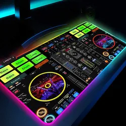Dj Console Table Computer Desk Pc Mat Extra Large Mouse Pad XXL Carpet Led Large Mousepad Mice Mats with Backlight Keyboard Pad