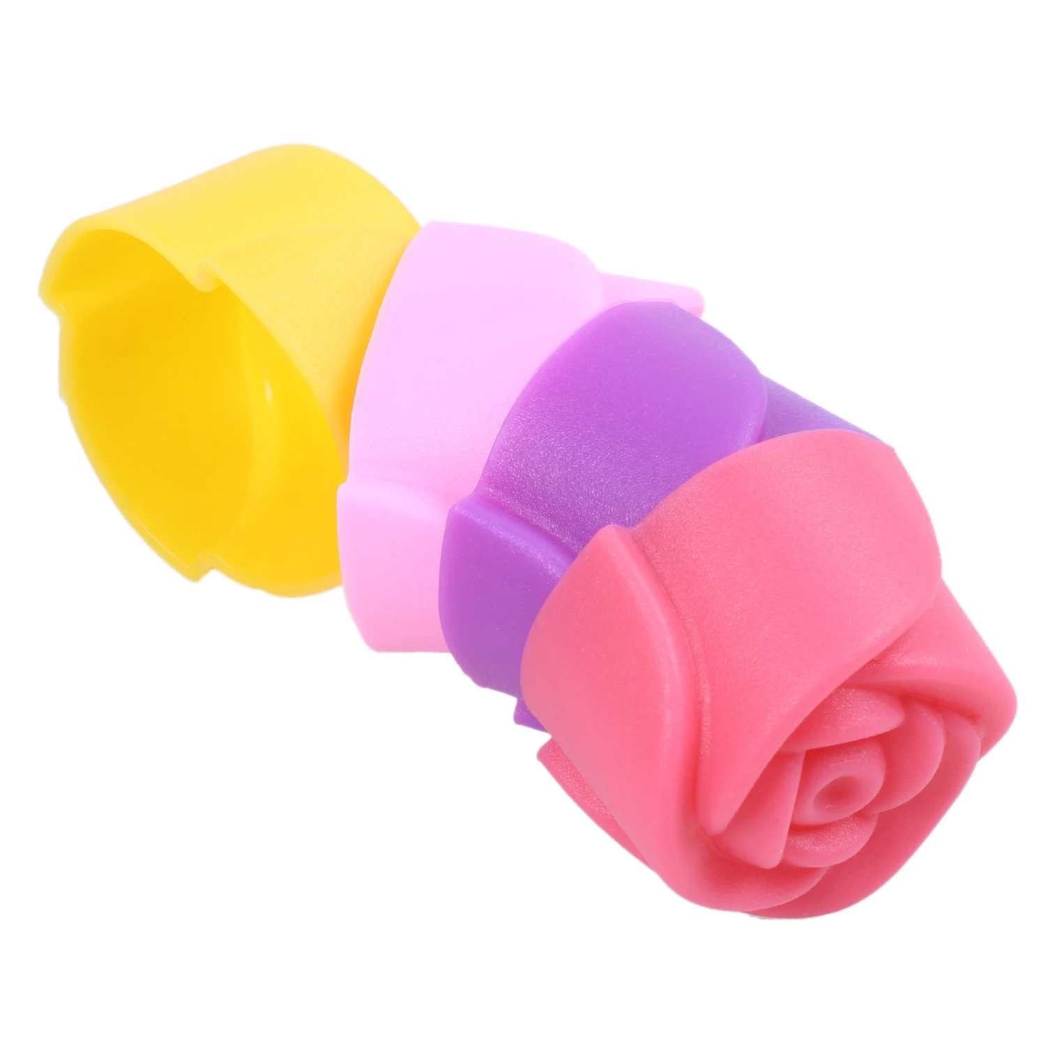 10x Silikon Rose Muffin Keks Tasse Kuchen Backform Schokoladen gelee Maker Form