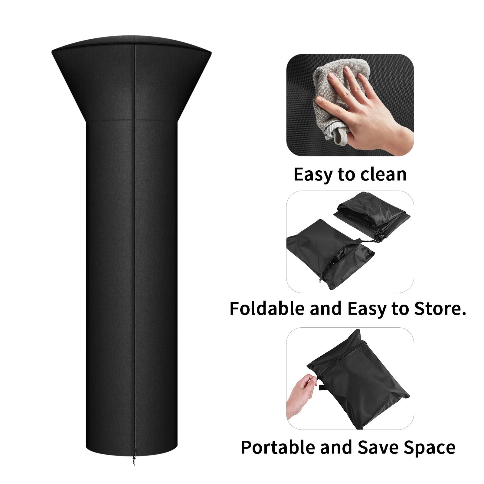 Funda Impermeable para Calentador de Jardín – Protector Antipolvo con Cremallera - imagen 2