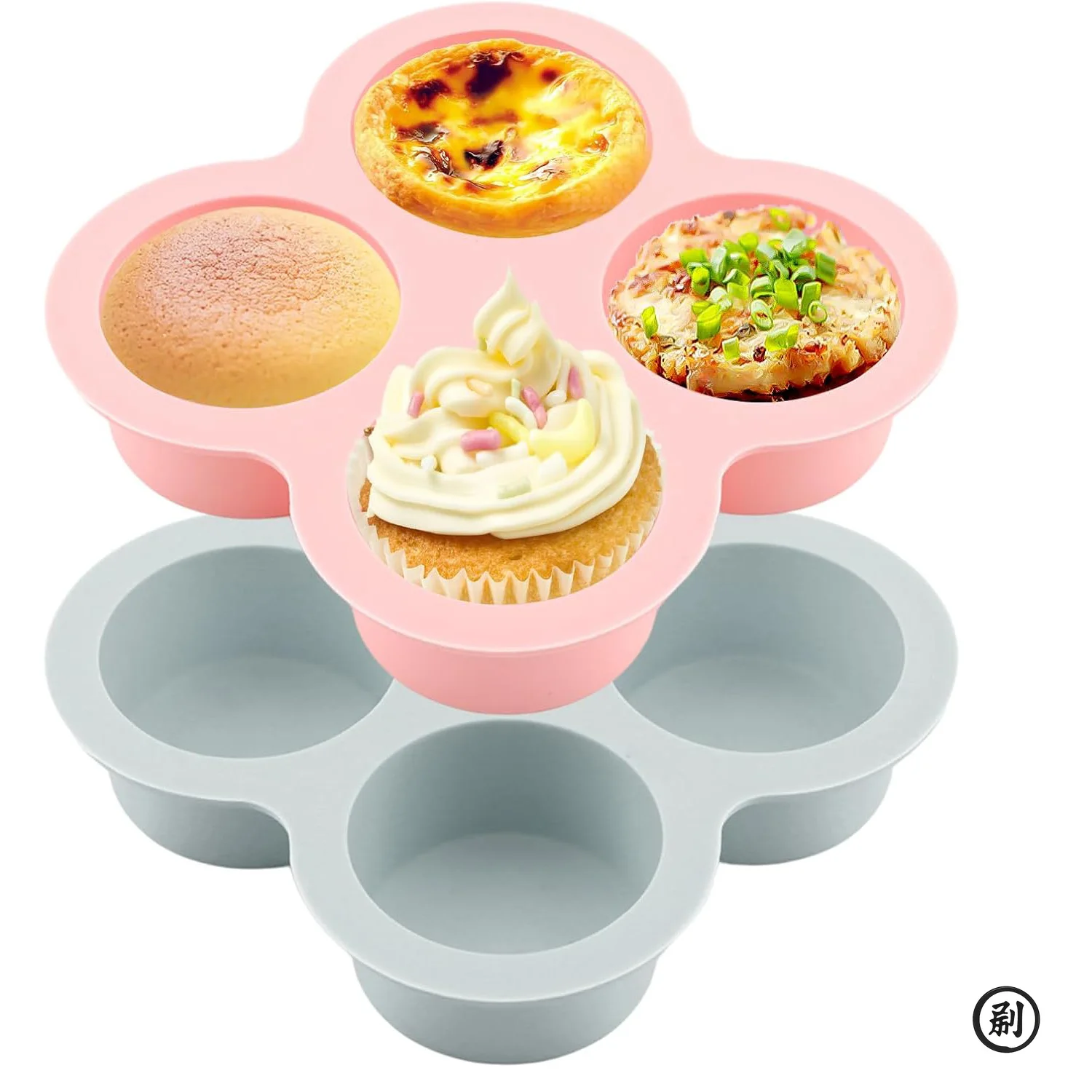 1PC Reusable Silicone Air Fryer Egg Mold Non-Stick Cupcake Molds for Air Fryer Toaster Oven, Air Fryer Accessories for Baking