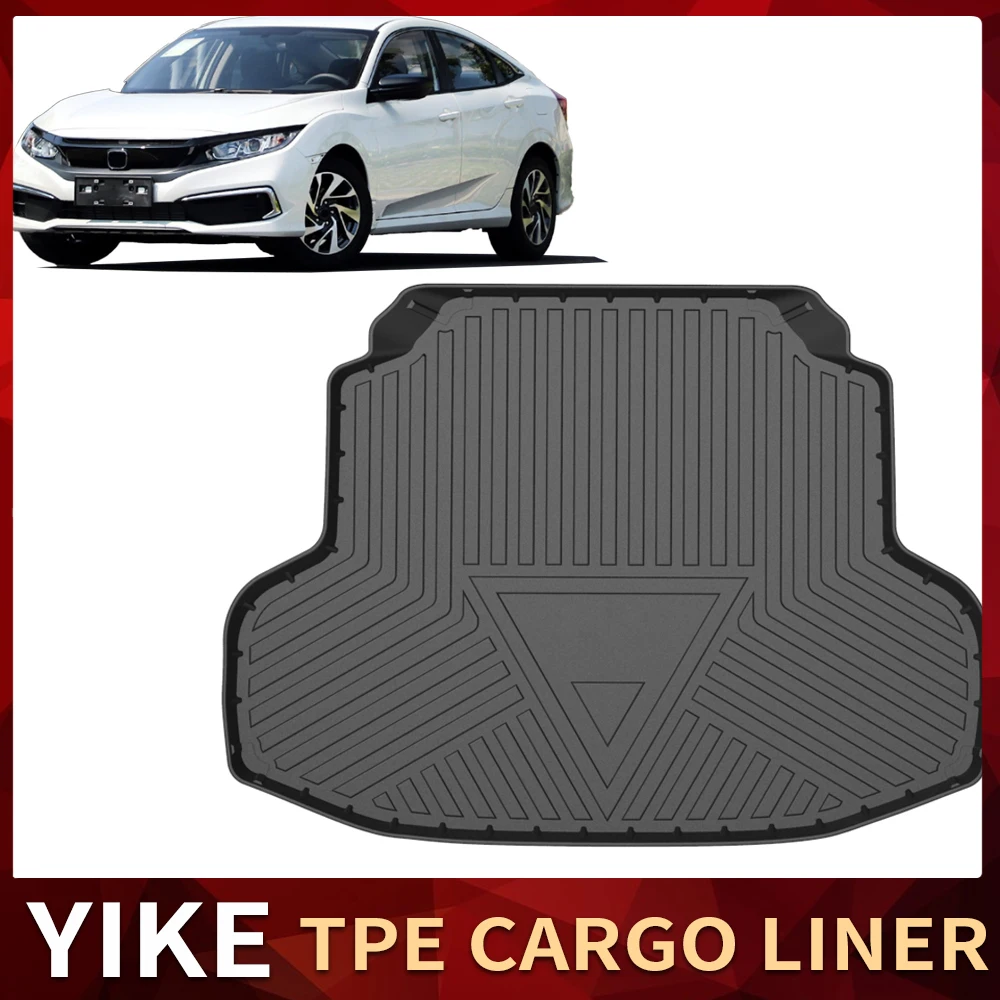 

Нескользящие автомобильные коврики из ТПЭ для Honda Civic G10 G11 2016-2023, водонепроницаемые аксессуары для багажника в любую погоду