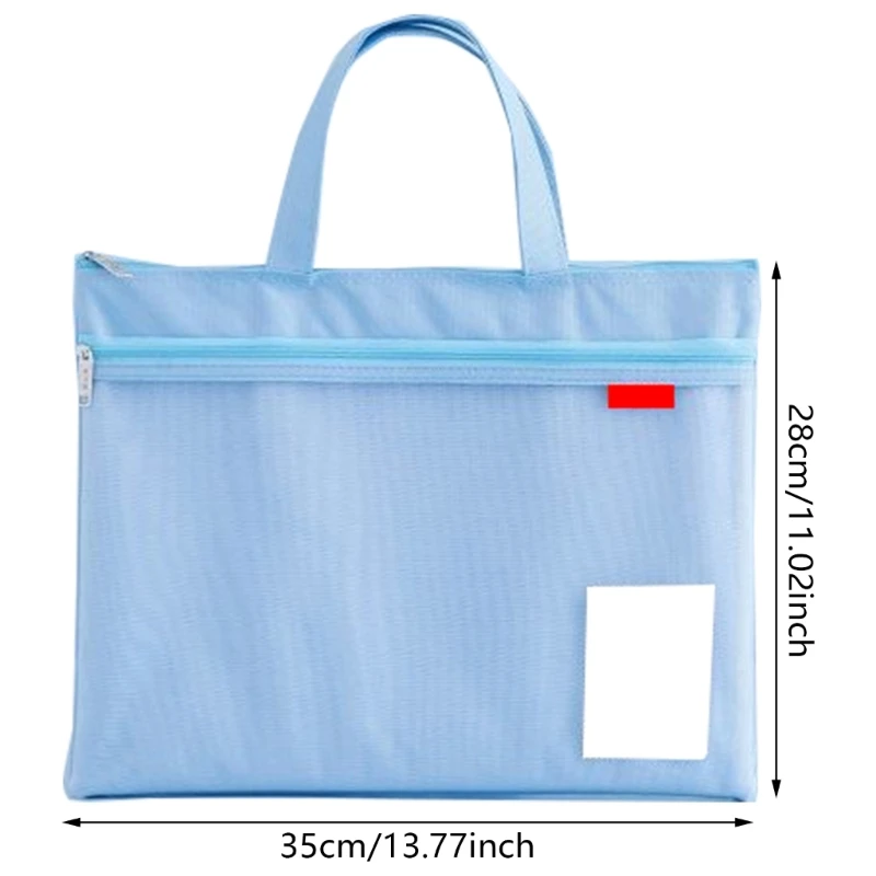 Mesh Zippers Waterproof Document Multipurpose for Travel Storage Office Appliances Home Organizers Bags