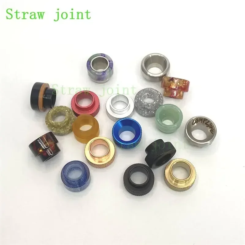 1 قطعة 810 الفولاذ المقاوم للصدأ الراتنج بالتنقيط تلميح دون حلقة لإحكام الإغلاق 528 GOON القش المشتركة