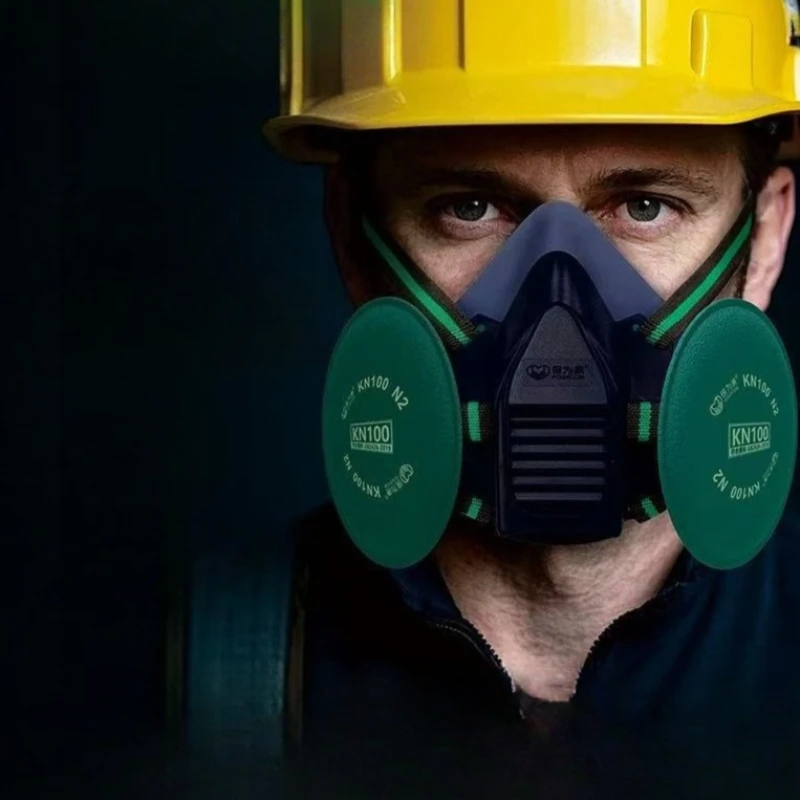 1 قطعة قناع الدخان والغبار الواقي الخارجي، مرشح مضاد للجسيمات، جهاز تنفس صناعي مقاوم للغبار لأداة الحماية الأمنية #5