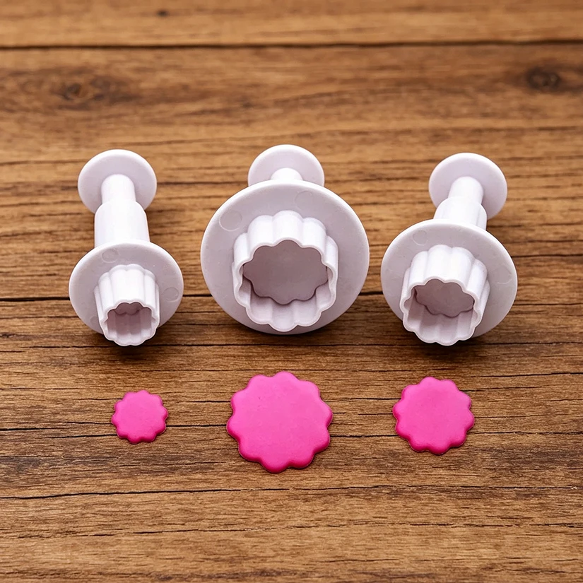 Herz Stern Runde Quadratische Blume Form Fondant Kuchen Dekorieren Gum Paste Gebäck Zucker Handwerk Cutter Form Werkzeuge – Detail 5