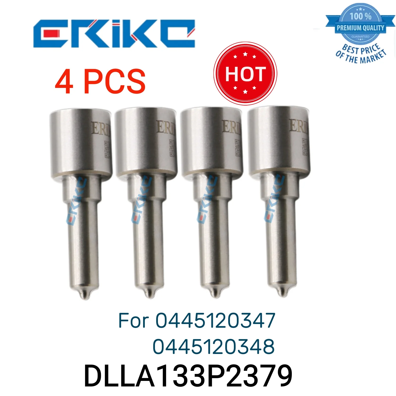 

4 PCS DLLA133P2379 0 433 172 379 Nozzles Injection DLLA 133 P 2379 Common Rail Nozzle DLLA 133P2379 fit for 0445120347 348