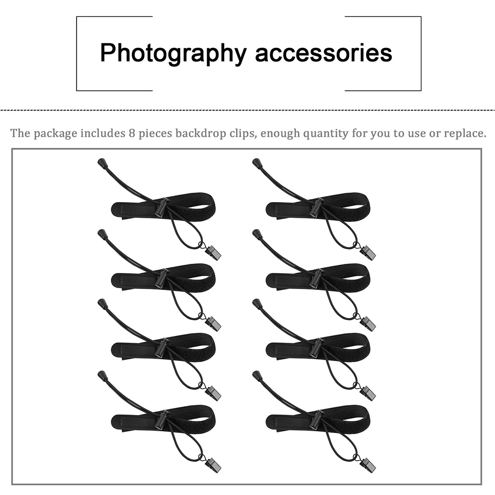 

6 Pcs Background Cloth Clip Convenient Photo Clamps Backdrop Bracket Lightweight Clips Abs Compact Size