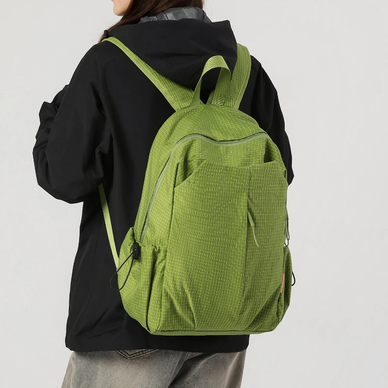 

Solid Color Minimalist Large Capacity Backpack Lightweight Casual Bag for Girls High School Outdoor Hiking & Travel