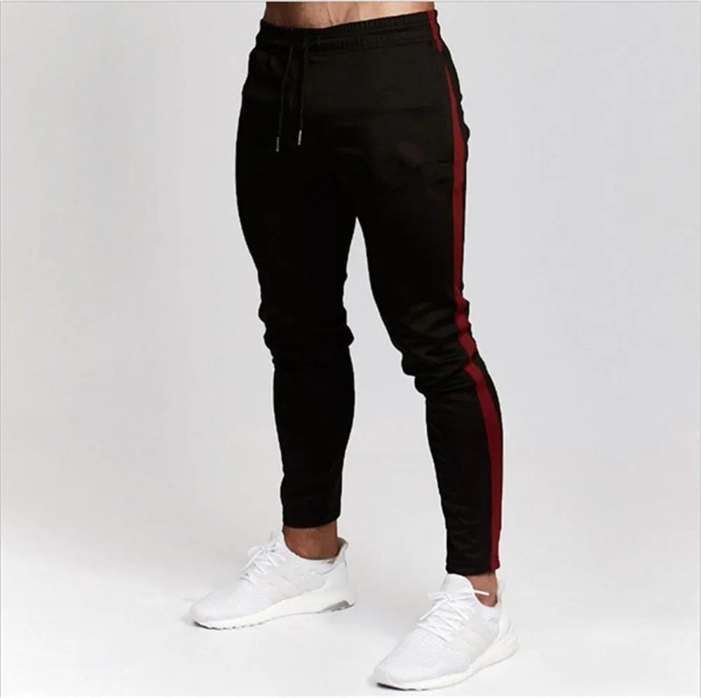 Pantalones largos informales para hombre, pantalón de chándal de color puro para correr, Fitness, entrenamiento, 2023