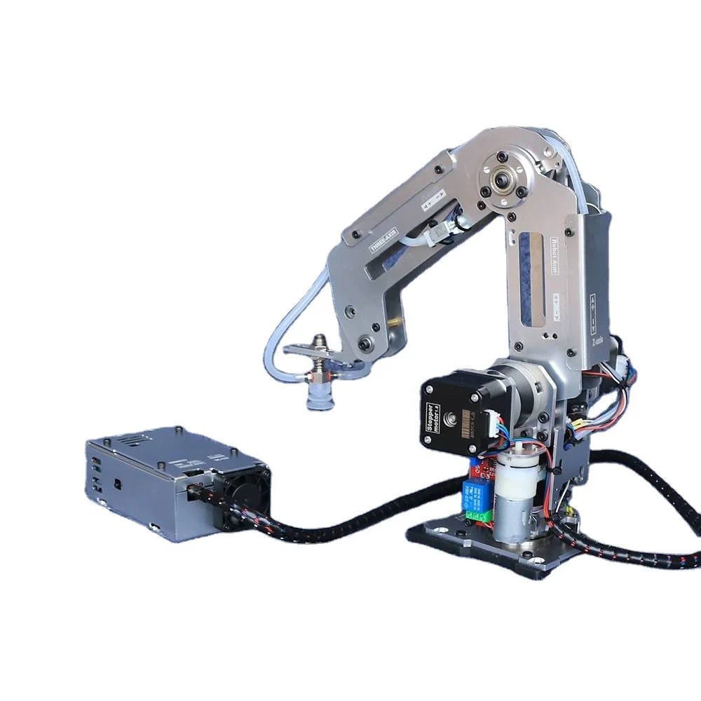 

22C Full Metal Stepper Mechanical Arm With Motor And Controller Unassembled Kit High Performance Industrial Robot Model