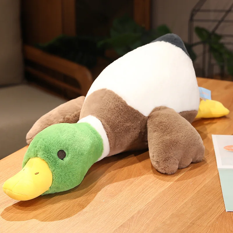 Creative Plush ของเล่นน่ารักเป็ดตุ๊กตาใหม่ของเล่นโกหกเป็ดของเล่นเด็กของเล่นโยนหมอนของขวัญวันเกิด w1356