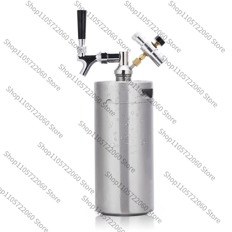 304 Stainless Steel Craft Beer Barrel, Homemade Beer Delivery, Transfer Barrel, CO2 Automatic Wine Dispenser, Bar Wine Cannon