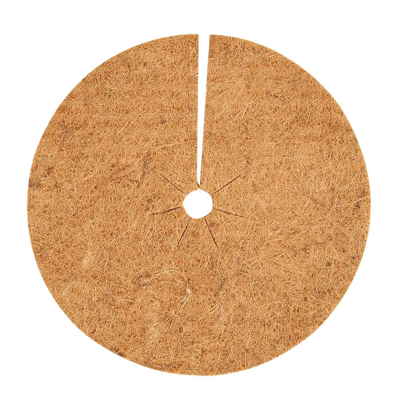 15/20/30/40cm 1PCS Natural Coco Coir Fiber Tree Mulch Ring Protector Organic Mat for Indoor Outdoor Disc Plant Cover Flower Pot