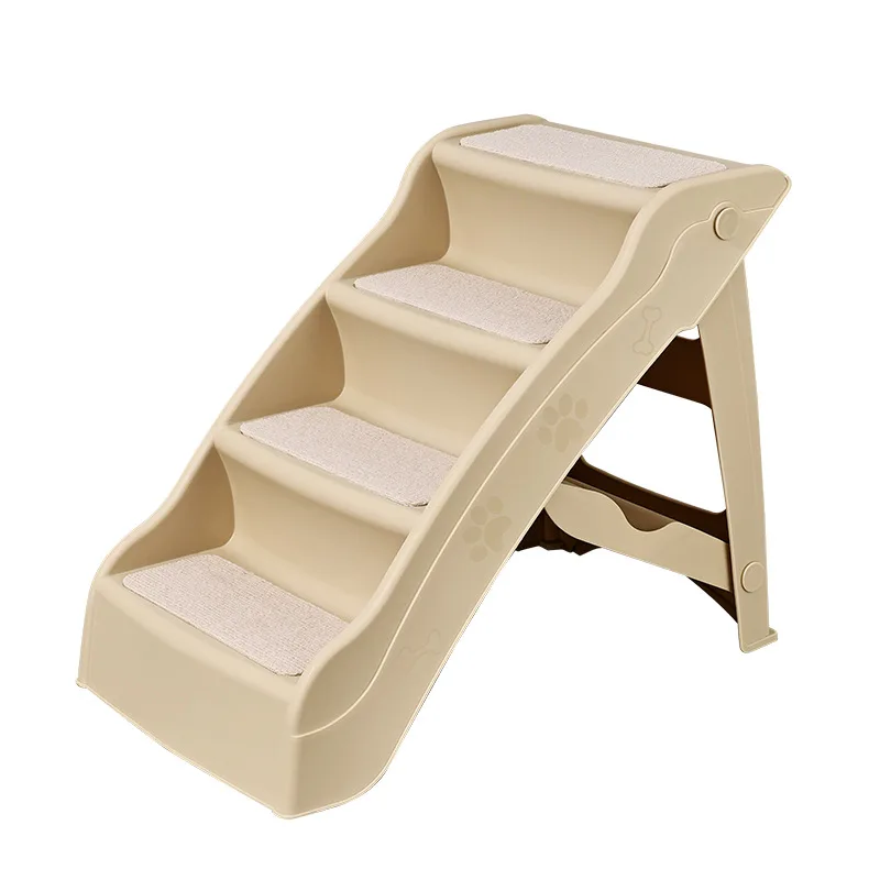 

Pet stairs foldable thickened ladder small cat dog non-slip stairs home bed sofa steps dog ramp for bed
