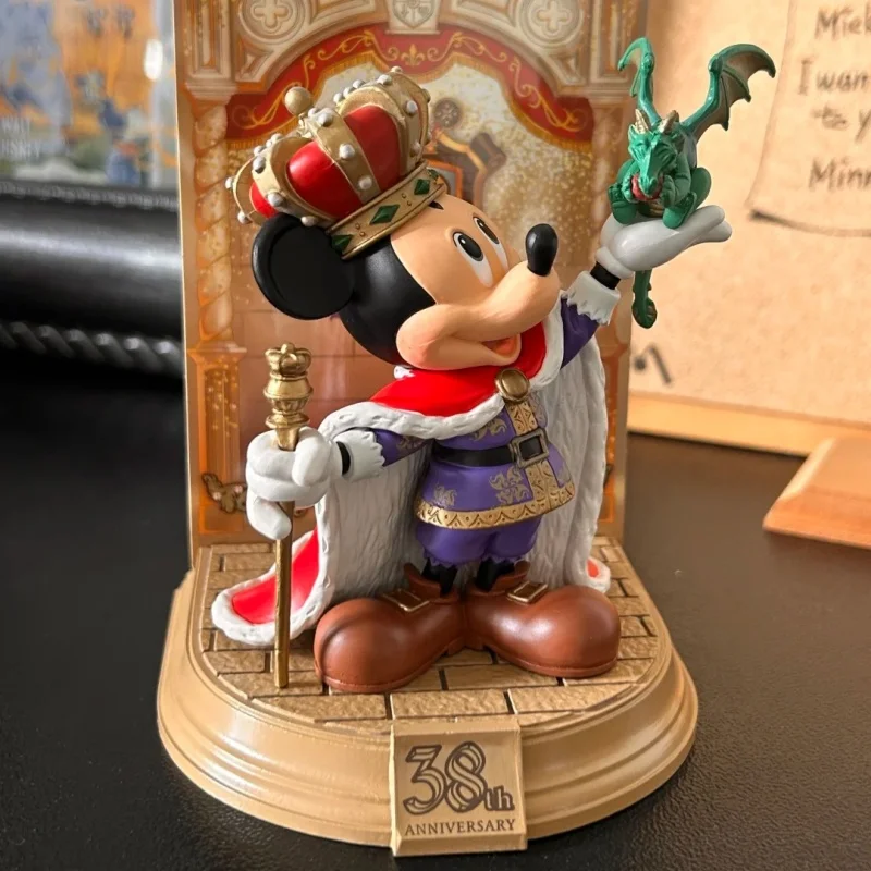 

Mickey Disney Tokyo Disneyland 38th Anniversary Mickey King Dinosaur Figurine Anime Action Figure Ornament Toys Collection Gifts