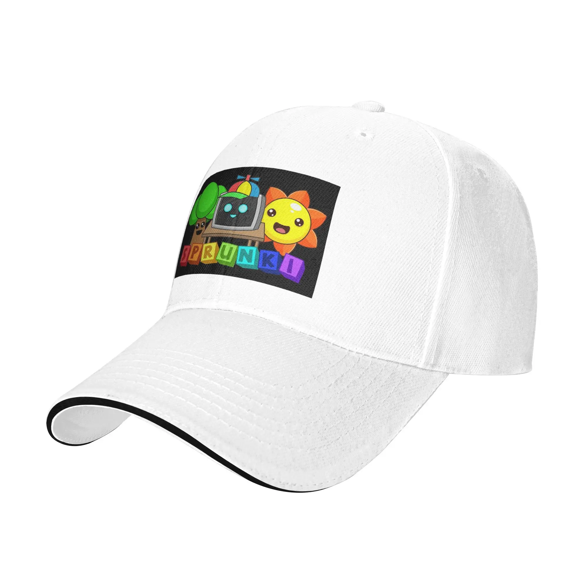 Sprunkies Kids Characters Sprunki Cap Casual Baseball Caps Adjustable Hat Hip Hop Summer Unisex Baseball Hats Customizable