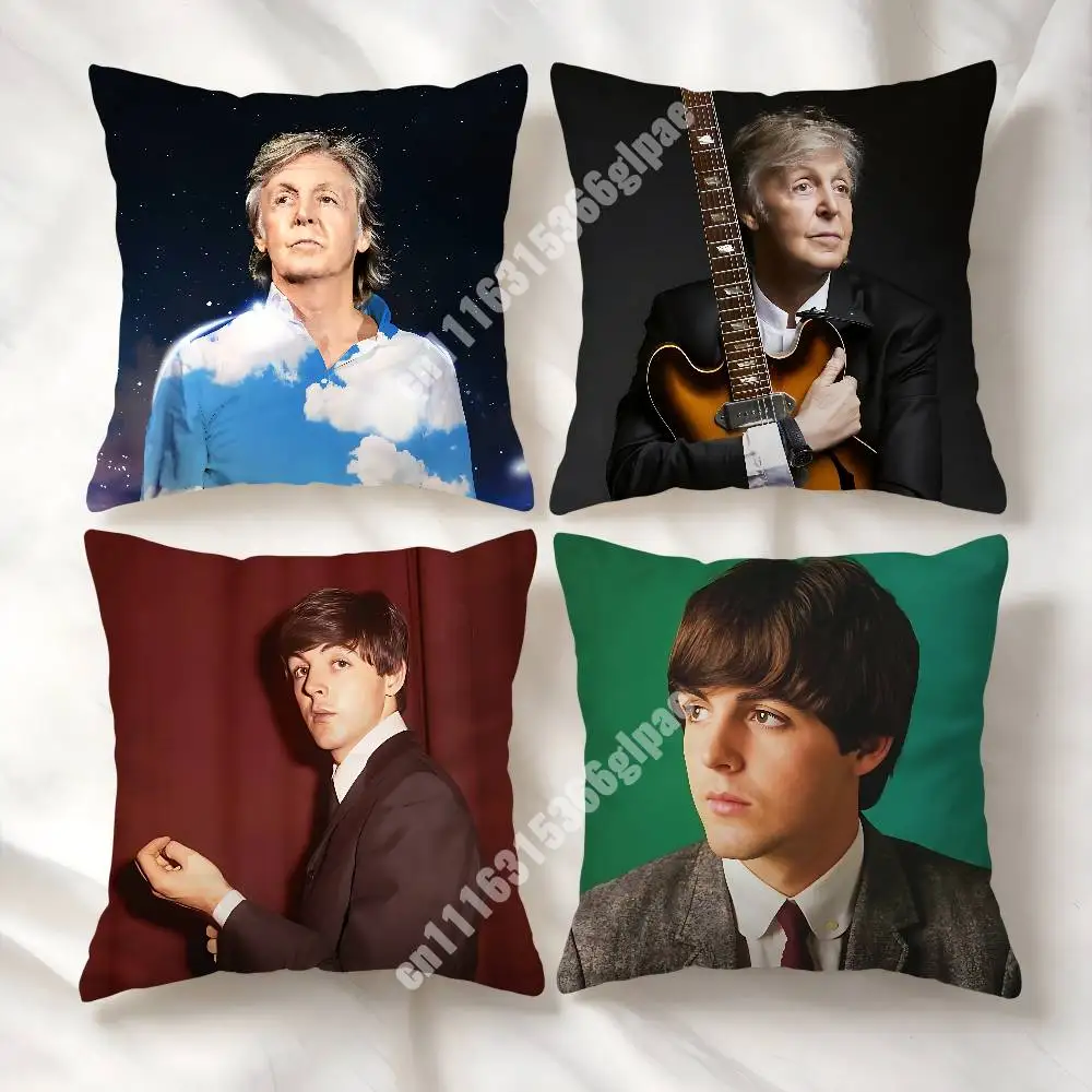 P-Paul M-McCartney Boys Of Dungeon Lane Printed Pillow Cover Sofa Couch Cozy Holiday Party Furnishing Household Gift