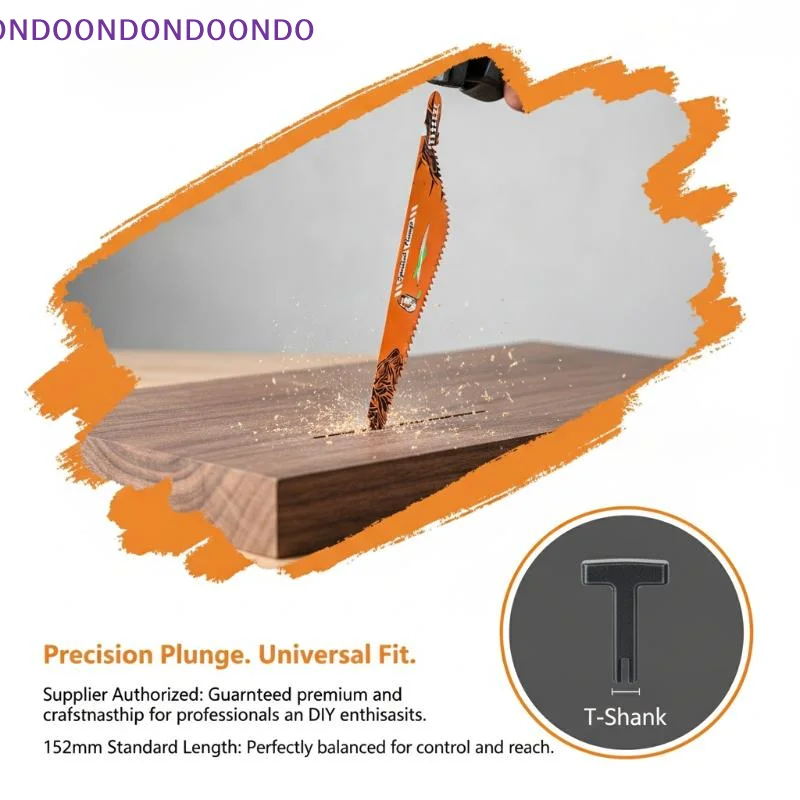 Reciprocating Saw Blade 152mm S-Shank 3mm Tooth Pitch Professional Grade Rough Blade for Carpenter Daily Use