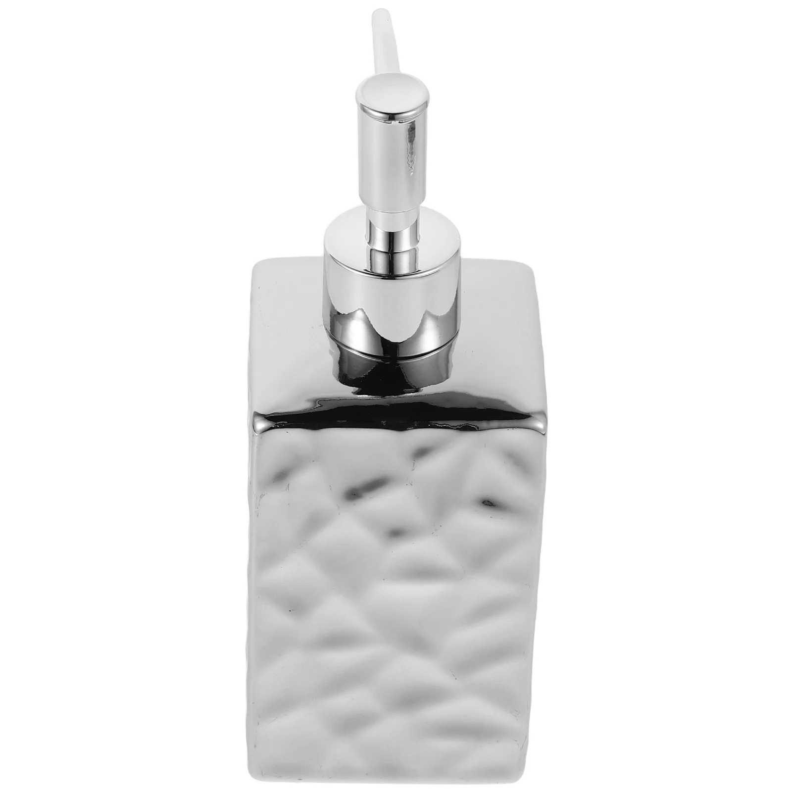 

380Ml Modern Bathroom Dispensing Bottle Elegant Metal Plastic Pump for Liquid Soap Body Wash Shampoo Refillable Lotion Dispenser