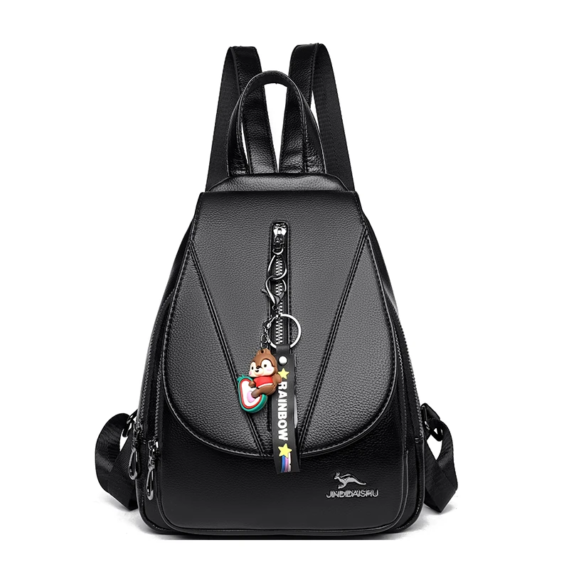 

Fashion Travel Backbag Bags Mochila Leather Women's Backpack Large Capacity School Bag for Girls Leisure Shoulder Bags for Women