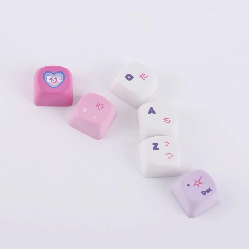 Tutup Tombol Milenium Girls Tutup Tombol Profil PBT MOA/Ceri Kustom Tutup Kunci Titik Anime Kartun Lucu untuk Gamer Desain Pengrajin