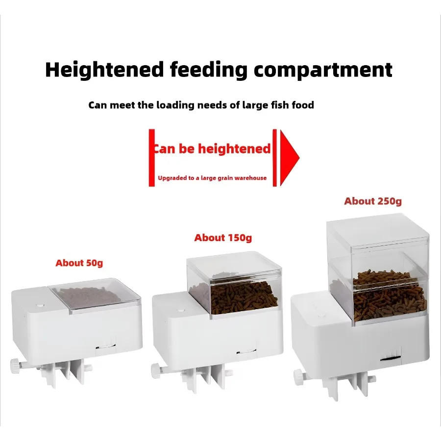 Smart Aquarium Automatic Fish Tank Feeders 4-speed Fish Feeder Timed Large-capacity Guppy Turtle Food Dispenser for Ornamental view 3