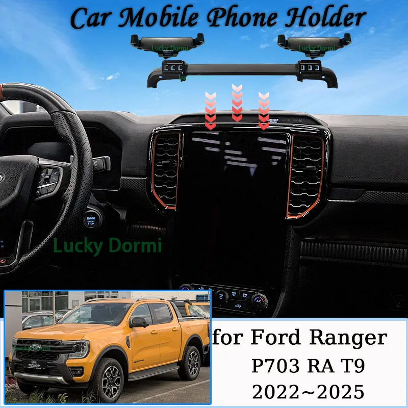 

Car Mount for Ford Ranger P703 RA T9 2022~2025 Magnetic MagSafe Mobile Phone Holder GPS Bracket Gravity Stand Auto Accessories