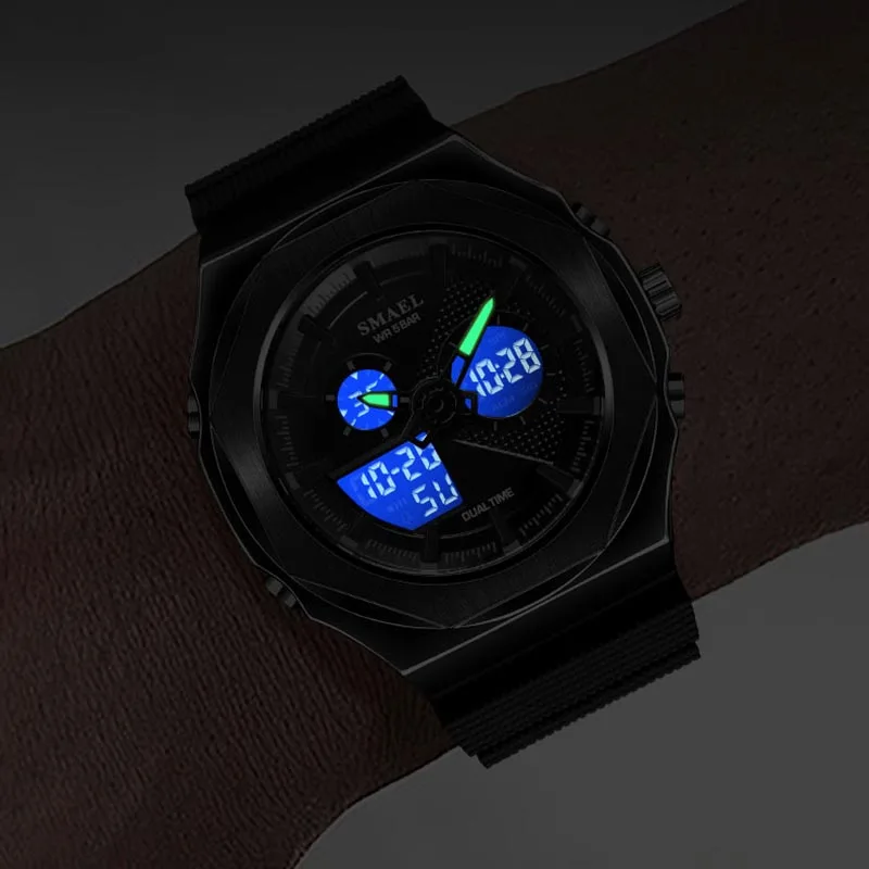 Women Sport Watches Quartz Wristwatchesk Girls Watches  Dual Tiem 50M Waterproof Watches Female 8102 Shockproof Sports Watches