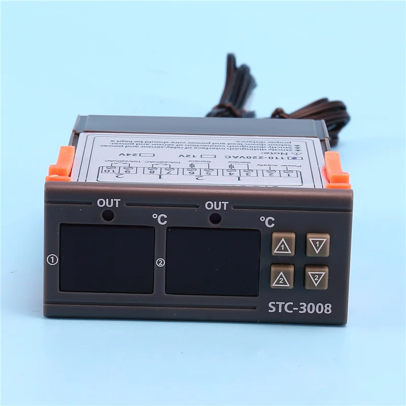 

ABGB-4X Stc-3008 110-220 В двойной цифровой термостат регулятор температуры для инкубатора термостат гигрометр осушитель