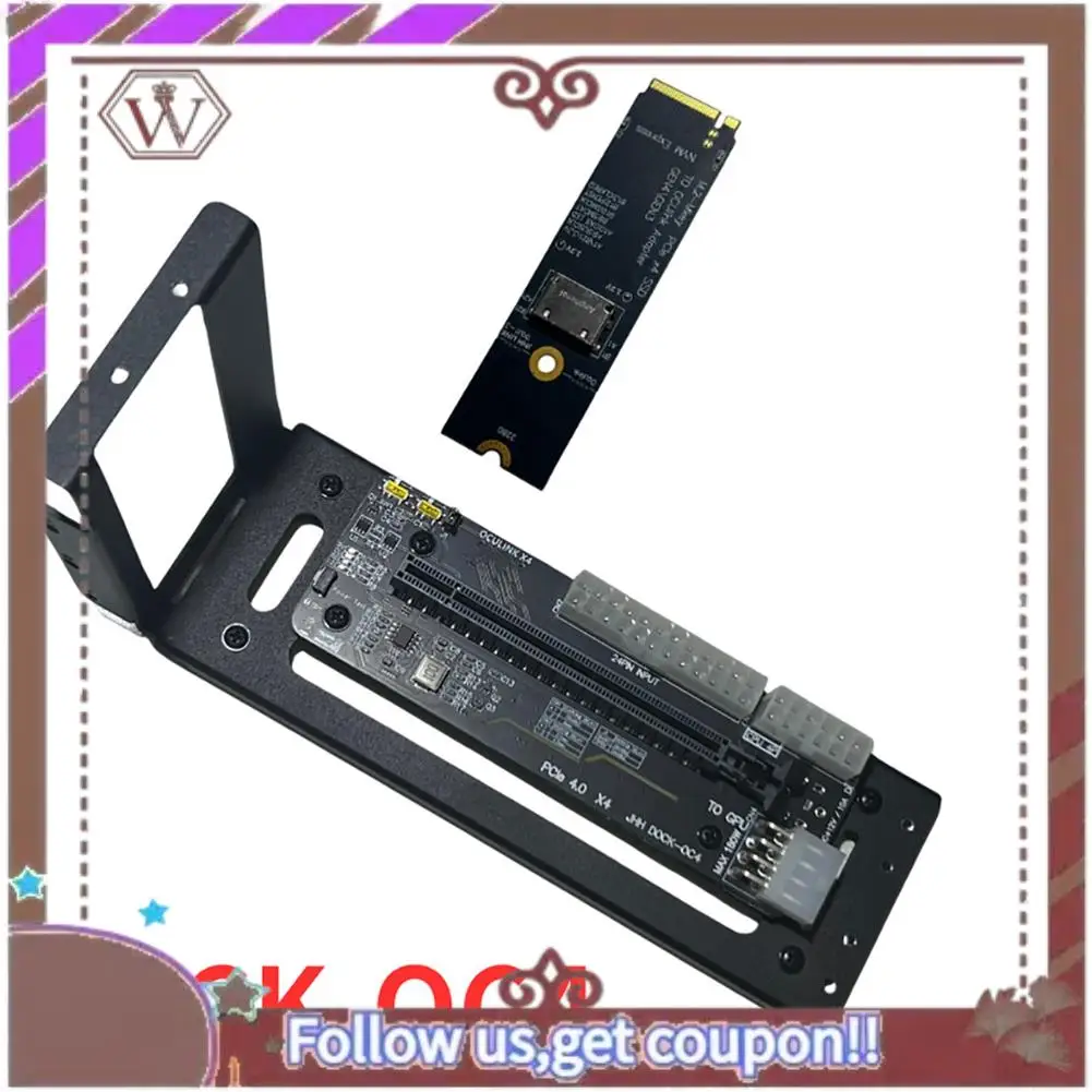 ABBG-For Oculink/M.2 Nvme بطاقة الرسومات الخارجية للكمبيوتر المحمول EGPU حافظة GPU Dock PCIE 4.0X4 Gen4 بطاقة توسيع GDP للكمبيوتر المحمول