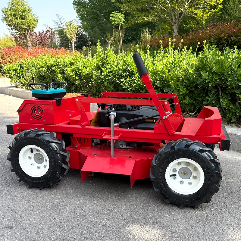 

Индивидуальная профессиональная газонокосилка с нулевым поворотом и дистанционным управлением, гусеничная газонокосилка для домашнего сада