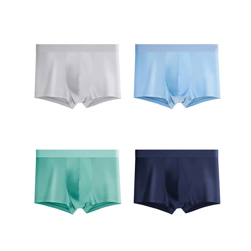 2PCS Xiaomi Men's Boxershorts Ice Silk Antibacterial Underpants Thin Breathable Soft comfortable Underwear Male Panties