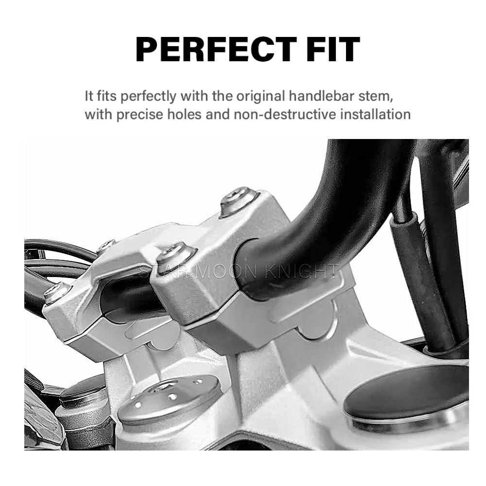 F 750GS Handle bar Mount Risers For BMW F750GS F 750 GS 2018- Accessories Motorcycle Aluminum Back Move Handlebar Extend Adapter