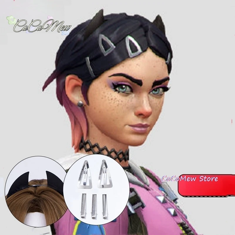 Valorant-disfraz para mujer adulta, tocado, disfraz de clavo Sexy, accesorios de Cosplay de Anime, disfraz para hombre y Adulto