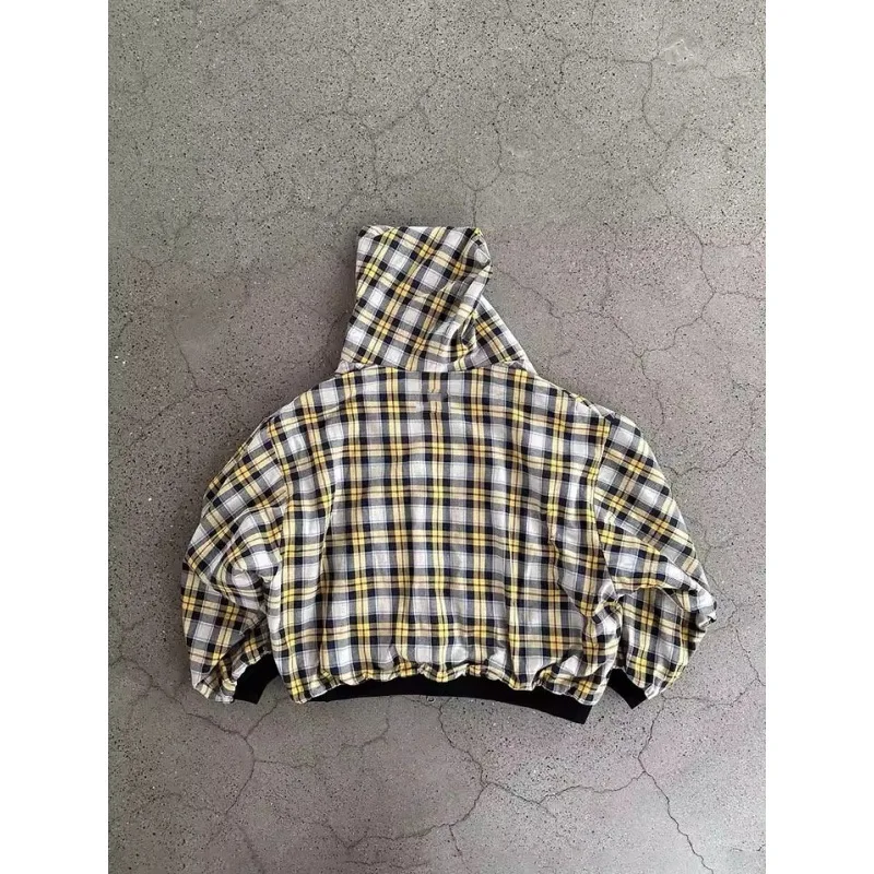 سترة صوفية بتصميم كلاسيكي للخريف والشتاء الأمريكي على طراز الكلية سترة بسحاب من العلامة التجارية العصرية